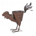 Strutting Rooster Iron Planter
